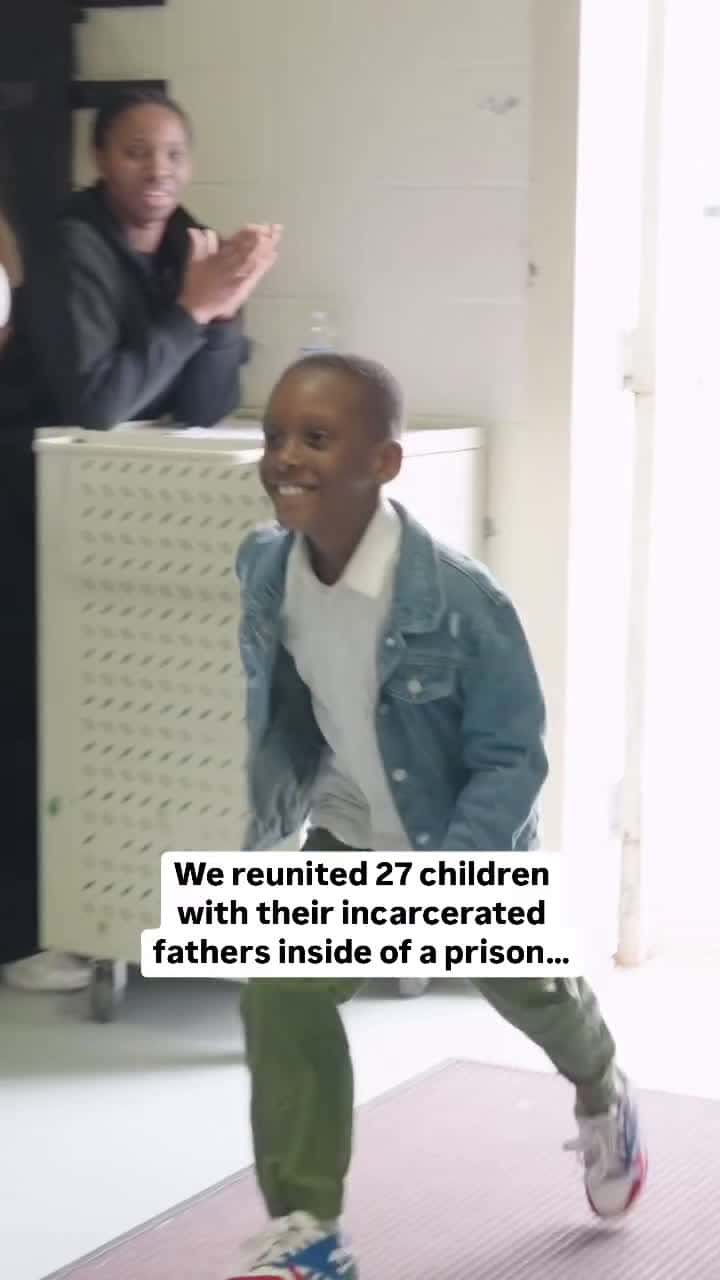 Cover for We reunited 27 children with their incarcerated fathers inside of a prison... #SpreadTheLove#ThePawfectMoment