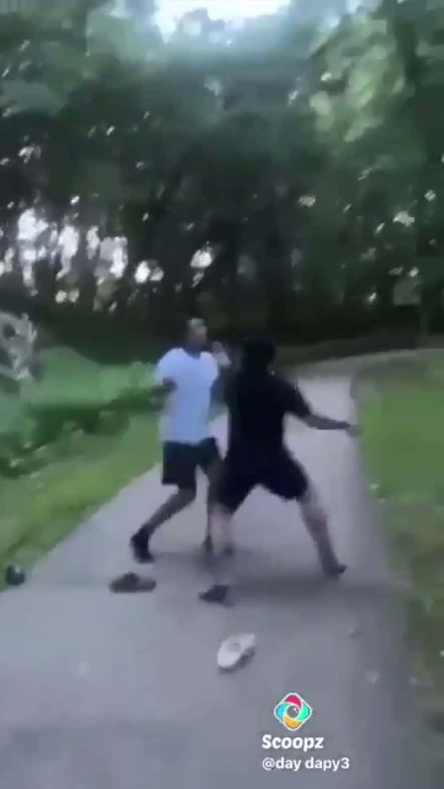 Cover for Bro Kicked His Lights Out #fight #fyp #1on1
