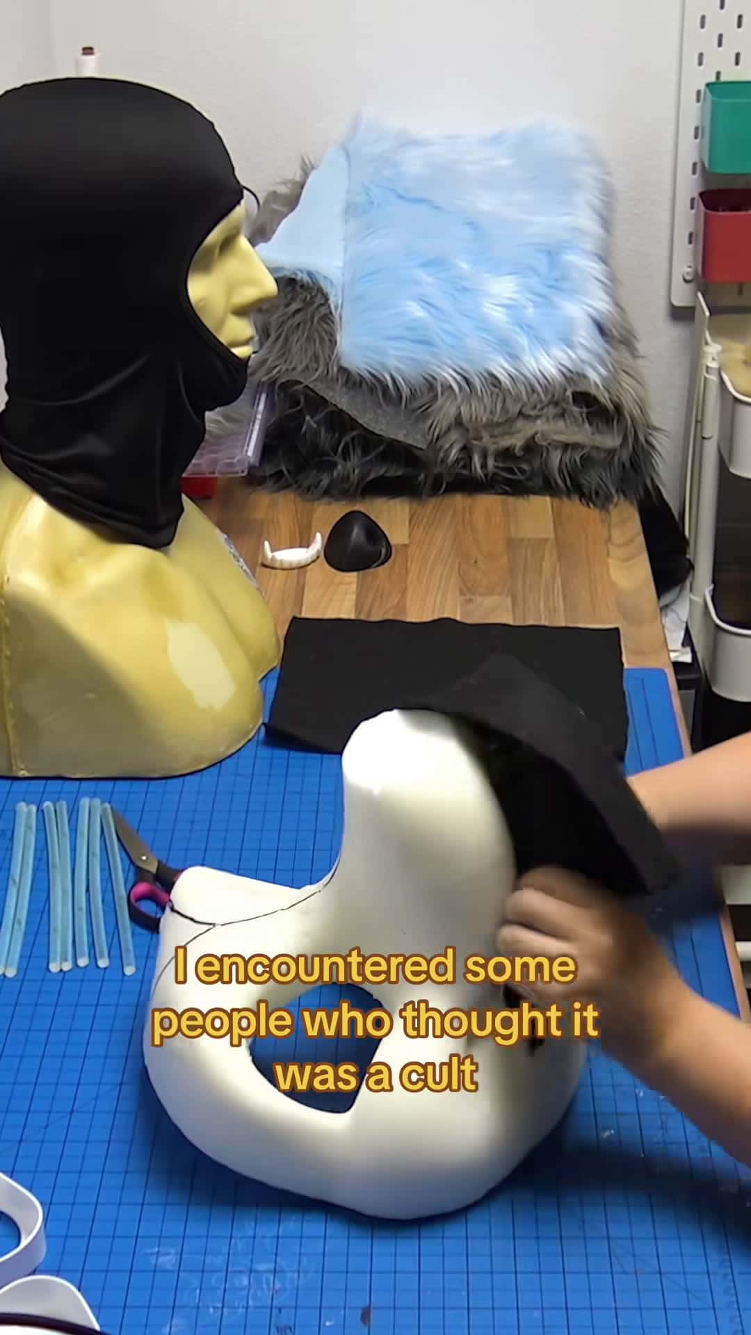 Cover for Denmark-based designer Honey Mølgaard crafts fursuits from scratch — costumes for furries, or people who role-play as anthropomorphic animals in the furry fandom lifestyle. Each suit can take 4 weeks to make and can cost as much as 10,000 euros 🐺 #furry #furryfandom #furrytiktok #kevingates