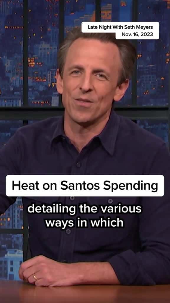 Cover for Late Night s Seth Meyers mocks George Santos ethics report and MSNBC anchors react in 3 wo 89006 #shortvideos