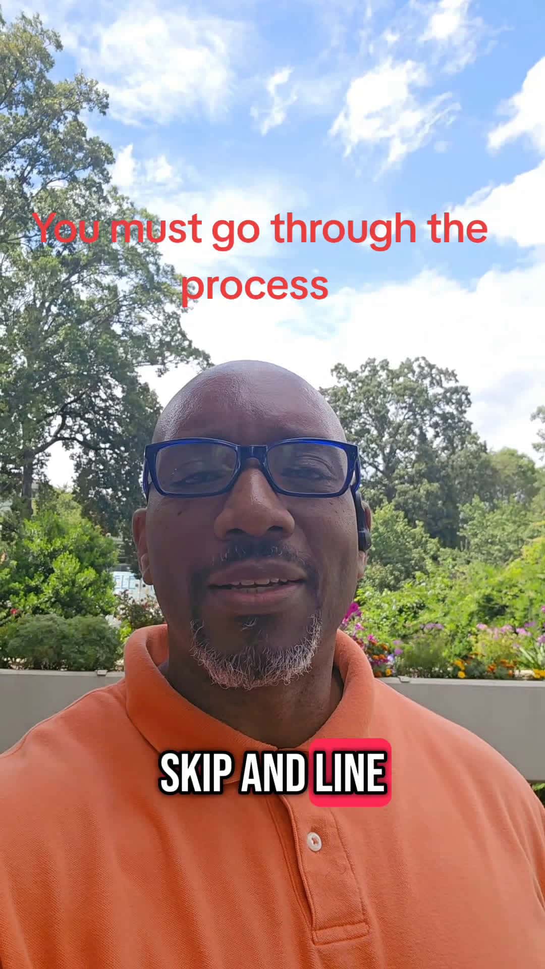 Cover for We must go through the process. 