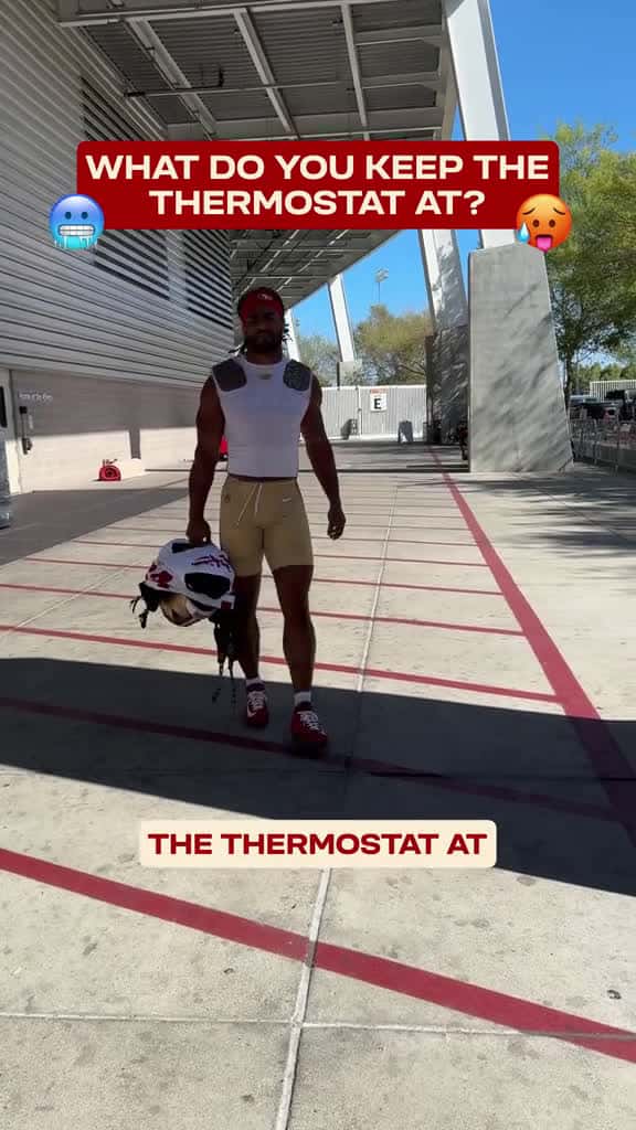 Cover for Temp check 🌡️ #49ers #nfl #temperature #thermostat  created by San Francisco 49ers with San Francisco 49ers’s original sound