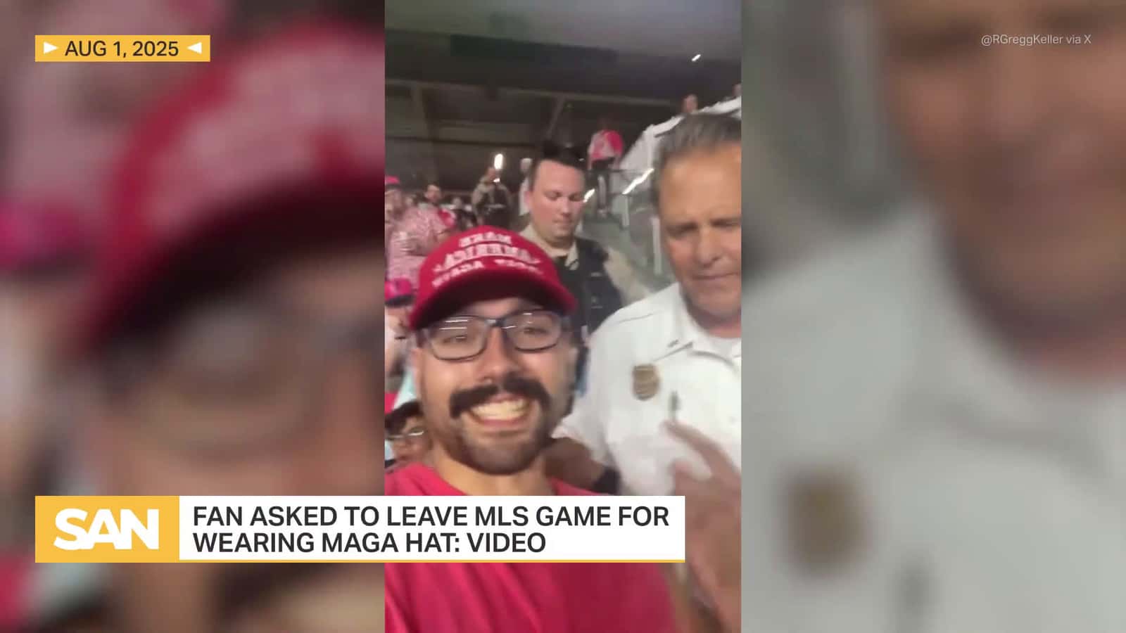 Cover for MLS fan gets booted from St. Louis stadium for wearing MAGA hat