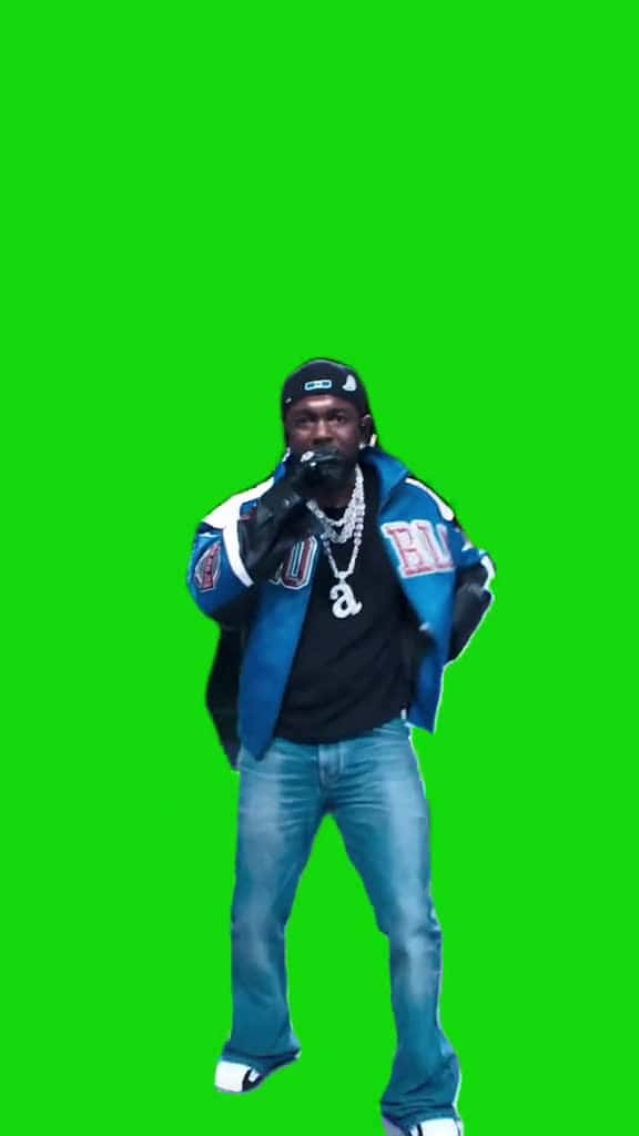 Cover for Kendrick Lamar SuperBowl Halftime Performance meme green screen capcut template k 59446 #ilovescoopz