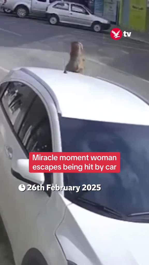 Cover for A woman in Brazil miraculously walked away unharmed after being narrowly missed by a pickup truck that crashed into a parked vehicle on February 22. The incident took place in Braço do Norte, Santa Catarina, as the woman was wa...