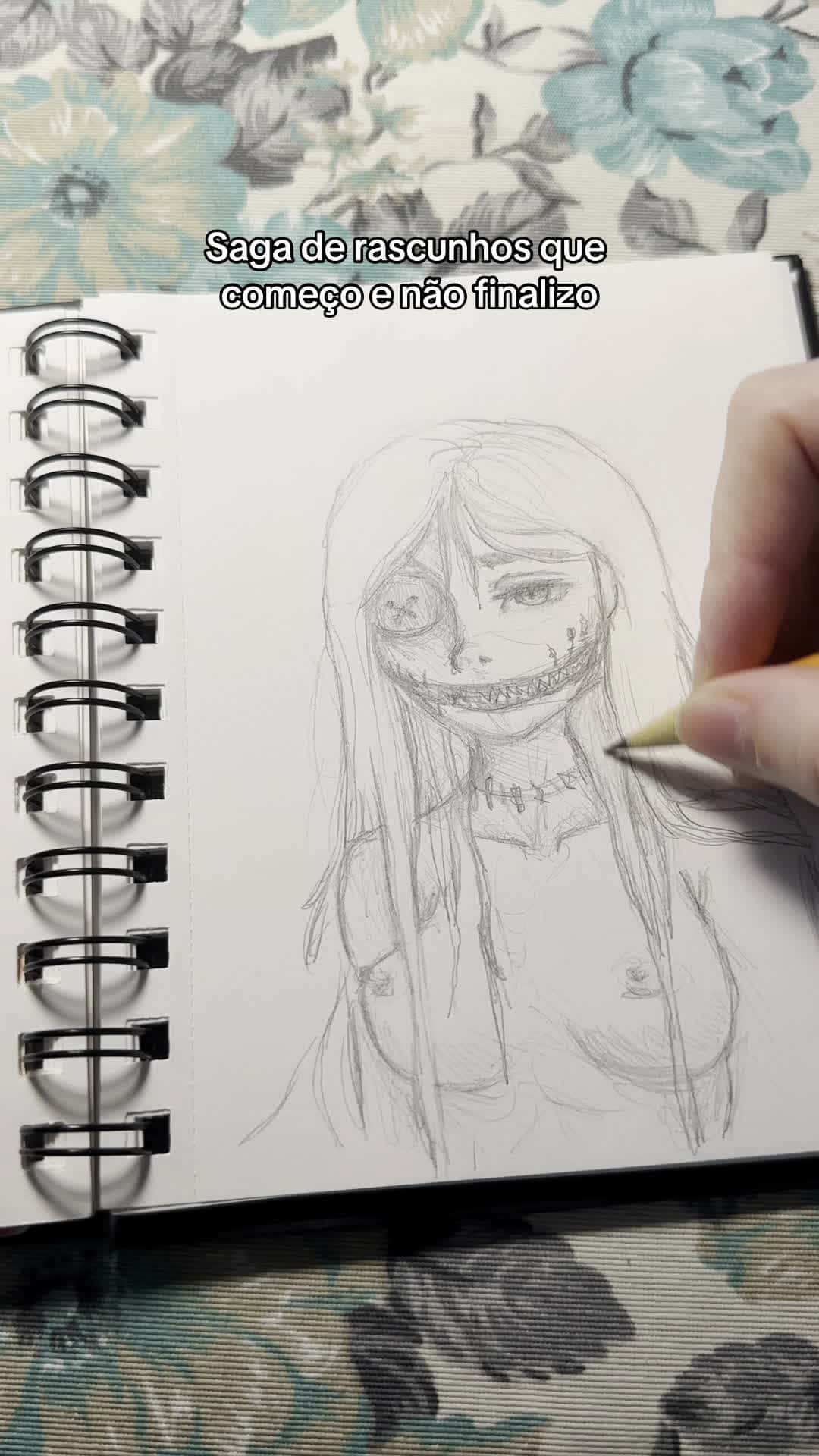 Cover for Esse desenho acho que não irei finalizar #drawing #art #desenho #fyp #foryou #sketchbook