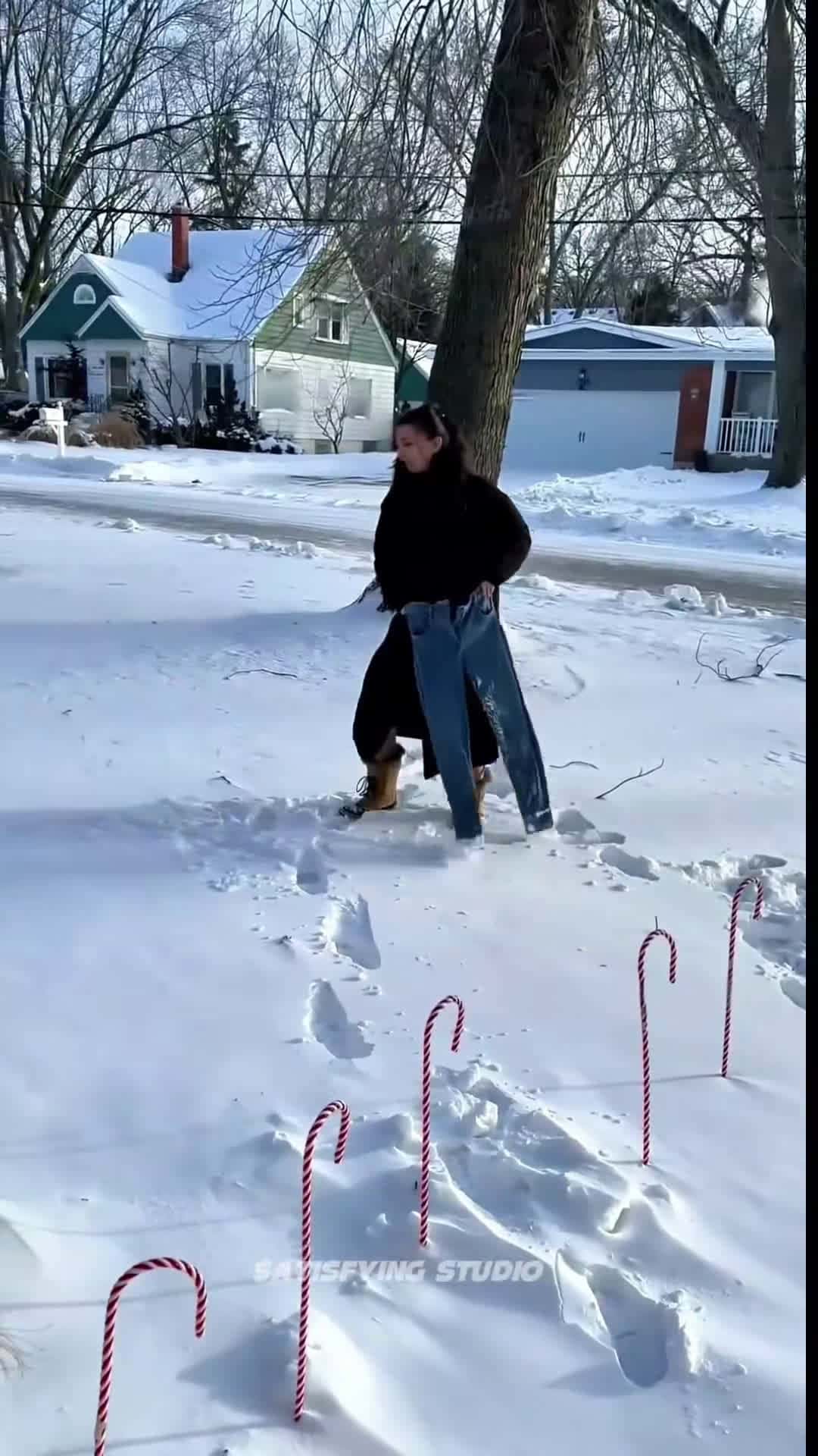 Cover for #OddlySatisfying Don't watch last clip #satisfying #viral #fyp #asmr #snow