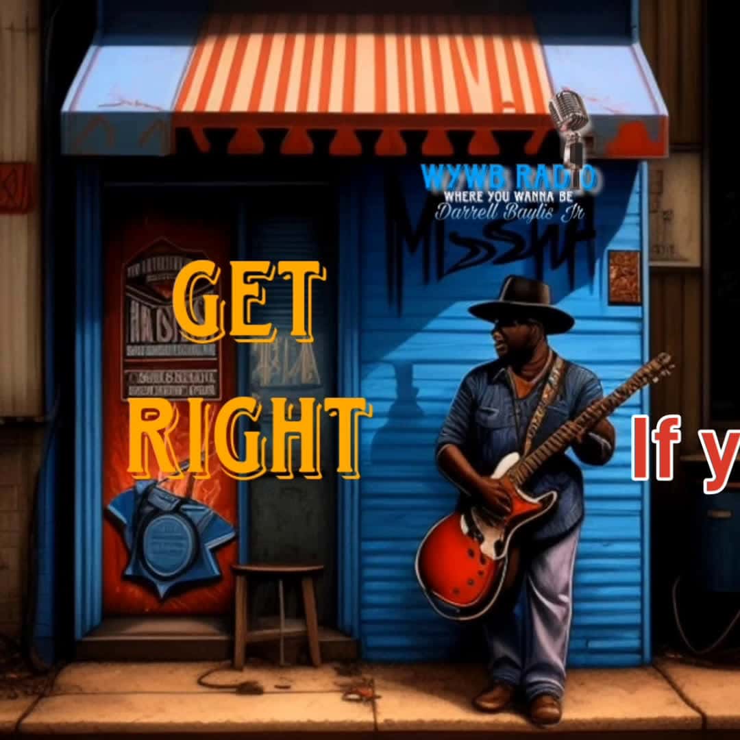 Cover for Get Right - an uptempo blues cut. #wywbradio #816fm #music #blues #soul #dbaylisjr #aicontent  