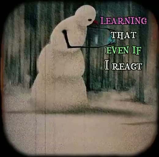 Cover for I'm slowly learning that even if I react,🥀 #poetry #lovequotes #fyp #deepthoughts  @꧁ঔৣ☠︎๏ȼ€ąɲ☠︎ঔৣ꧂™ 