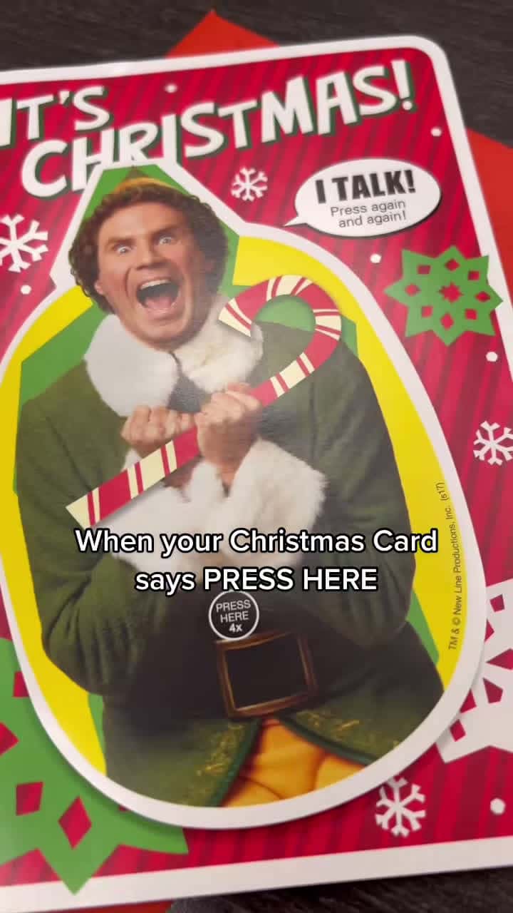 Cover for Press Here #christmas #christmascard #elf #foryou #fyp