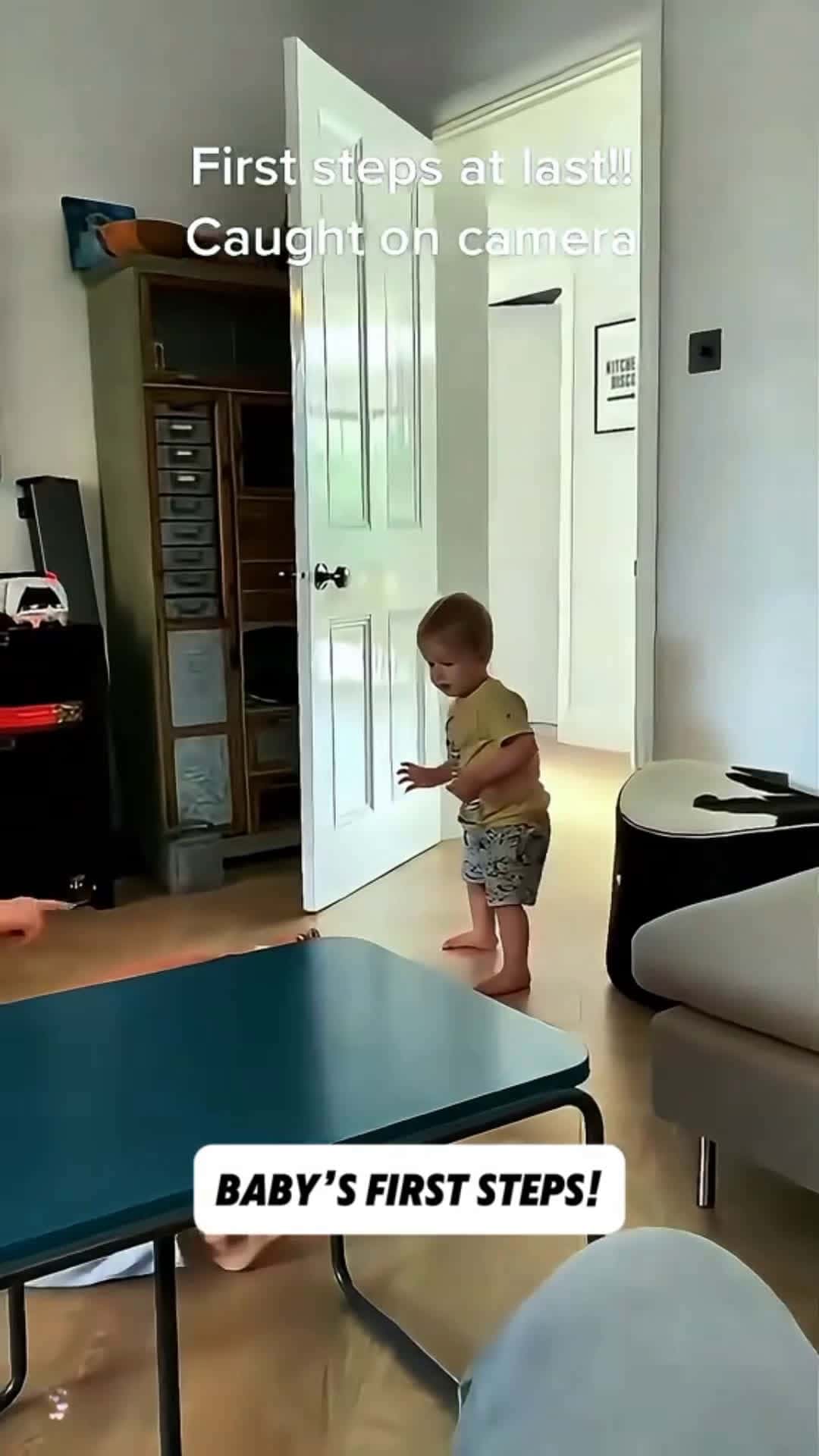 Cover for This was the first time he saw his babys walking. it so happy #funny #cute #fyp #likes #foryou 