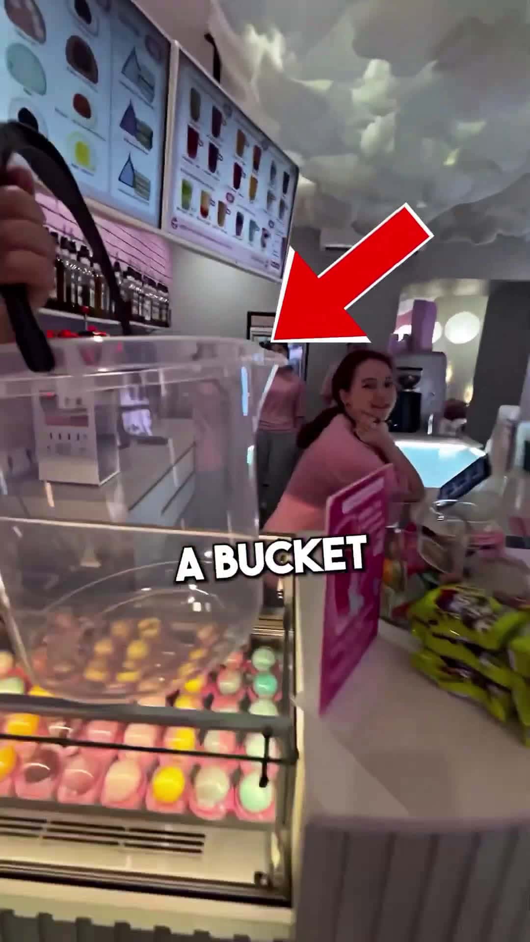 Cover for Boba Tea in Bucket 😍 #scoopz 