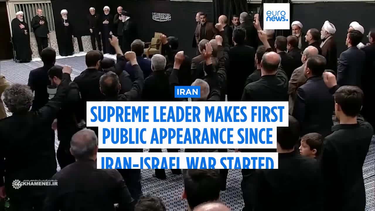 Cover for Iran's ayatollah makes first public appearance since Iran-Israel conflict started