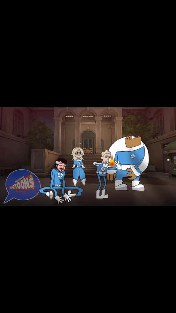 Cover for Why does everyone roast the Fantastic Four? 🔥 #CartoonMeme #Marvel #FantasticFour