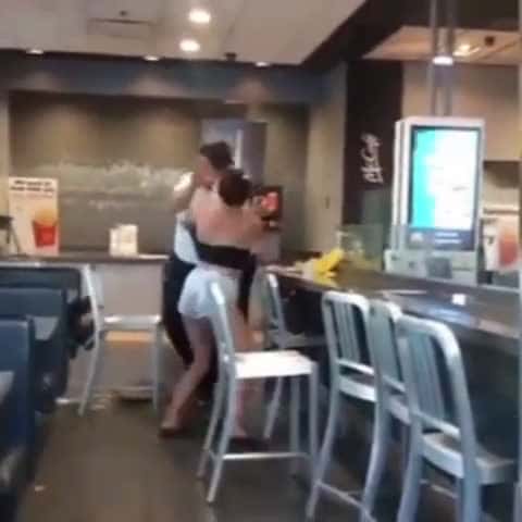 Cover for Crazy fight in a McDonald’s