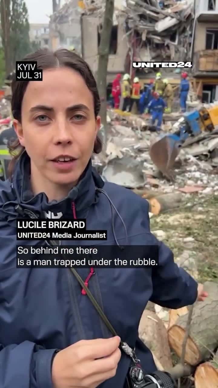 Cover for Incredible rescue: Man saved after 5 hours trapped under rubble following strike 🏚️ #Rescue #Survivor #News #Hope
