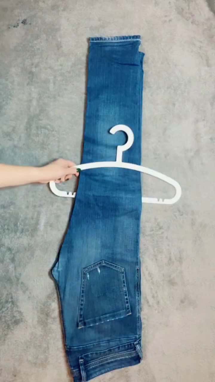 Cover for One of many ways to hang jeans 👖 #jeans #deisel #levis #wardrobe #tidy #clean #organise #xzybca #fyp #viral