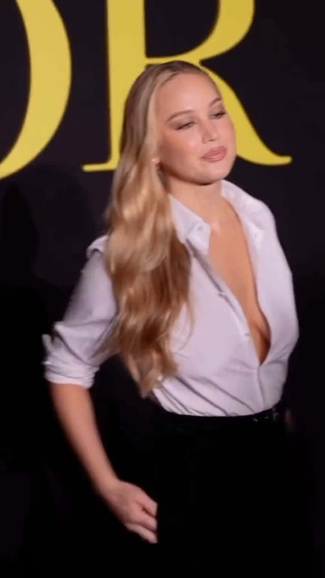 Cover for I actually looked into the eyes of Jennifer Lawrence for a full 15 seconds.  #JenniferLawrence #NoHardFeelings #Comedy #Laugh #FilmPremiere #MoviePremiere #RedCarpet #Interview #Exclusive #Film #Movie #Actress #Actor #Showbiz #pop