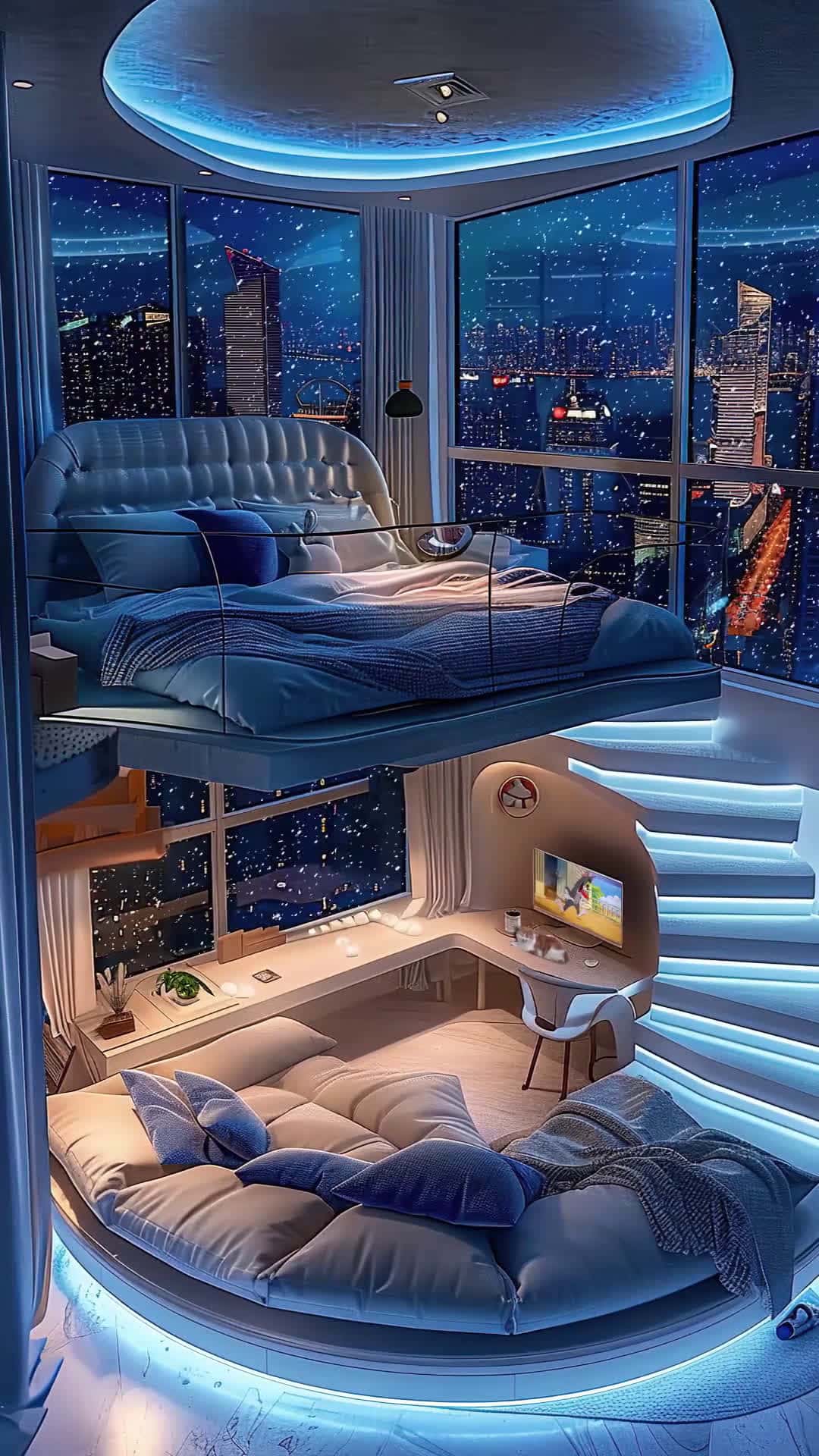 Cover for AI Little Haven Want to chill here with someone special? #CozyNook#DreamHome#CompactLiving#HomeDecor