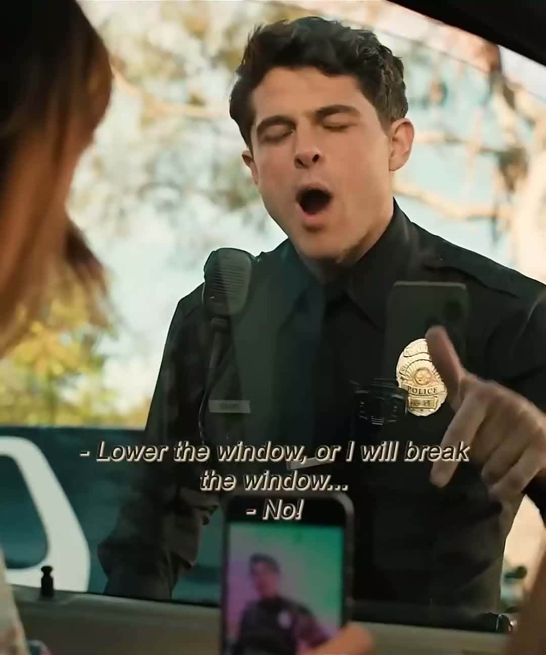 Cover for The police mistakenly thought the stun gun was pulled out #movie   #cops #movieclips #911 #shorts