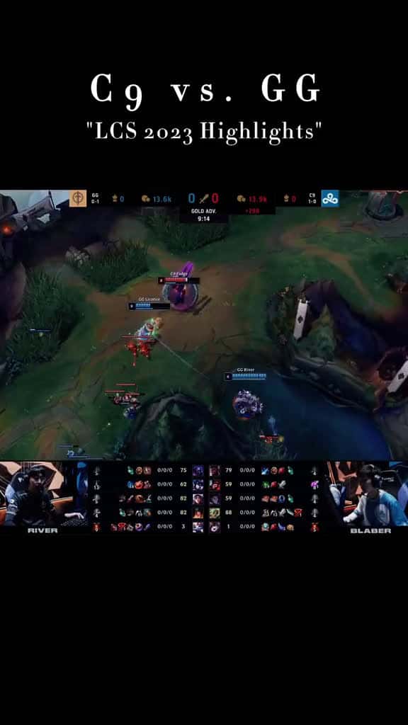 Cover for Epic GG vs C9 Showdown! Who came out on top? ⚔️ #LeagueOfLegends #LCS #Esports