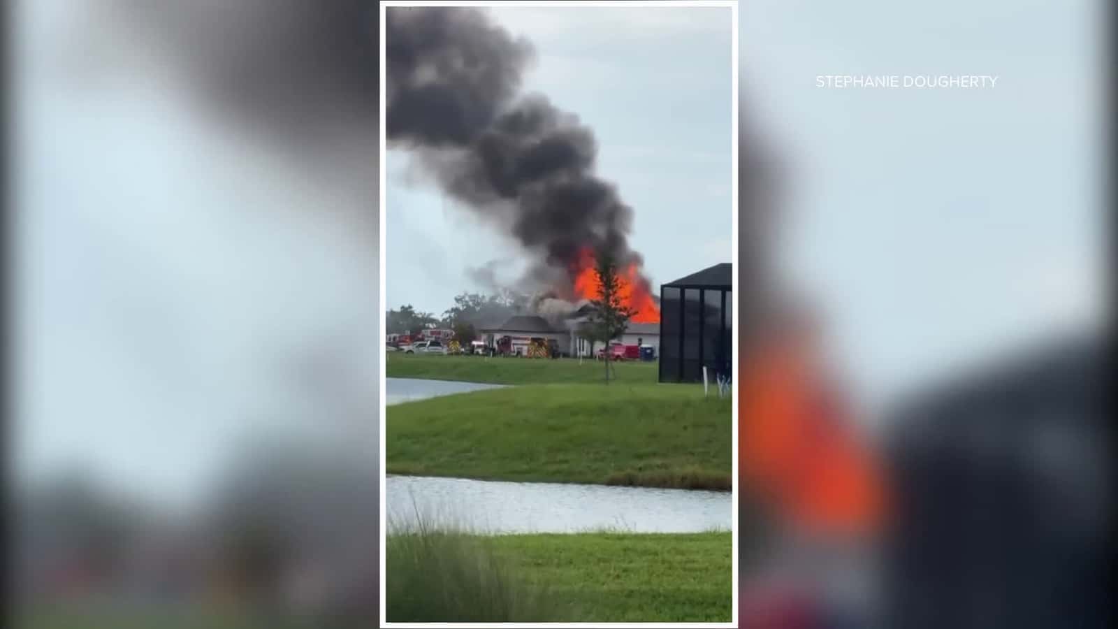 Cover for Massive flames seen from St. Augustine house fire Monday afternoon