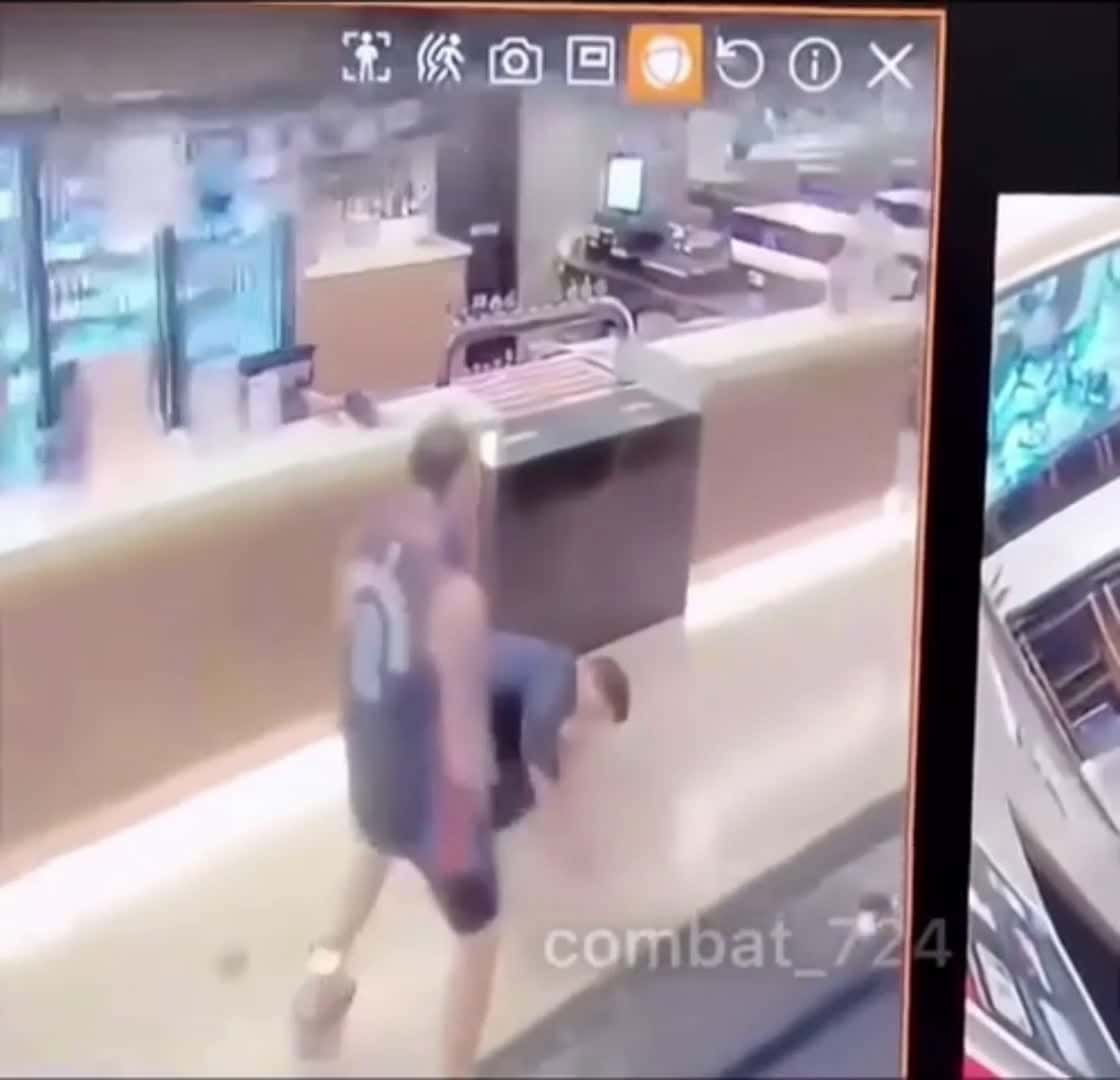 Cover for knocked him out #fight #fightcam #publicfreakout 