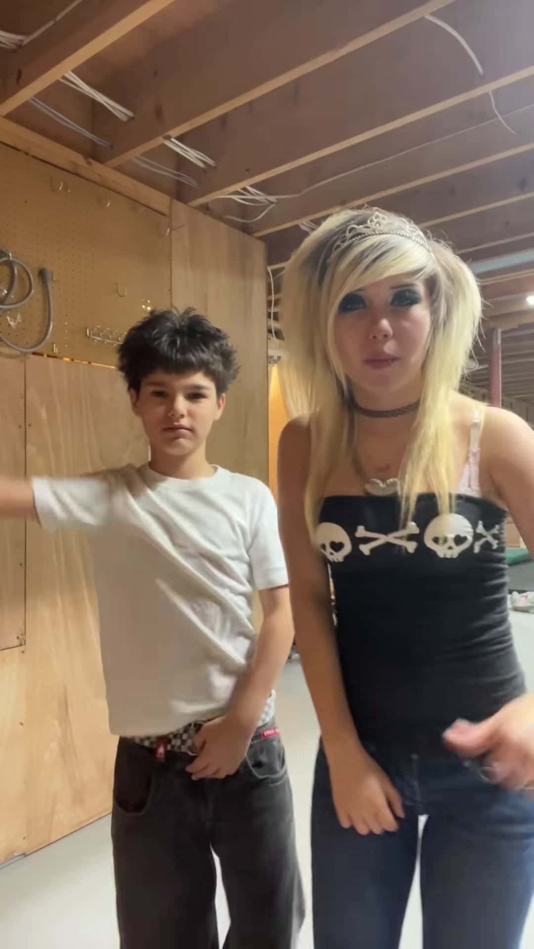 Cover for “ >B) “ TT: catluvrr16 // FOLLOW!!🩶🖤 #fyp #scene #follow #alt #like #comment #piercing #droppingapoppedlocket #scenekid #scenequeen #tiktok #xd #rawr #silly #tooawesome #paratii #xyzbca #foryoupage #viral #news