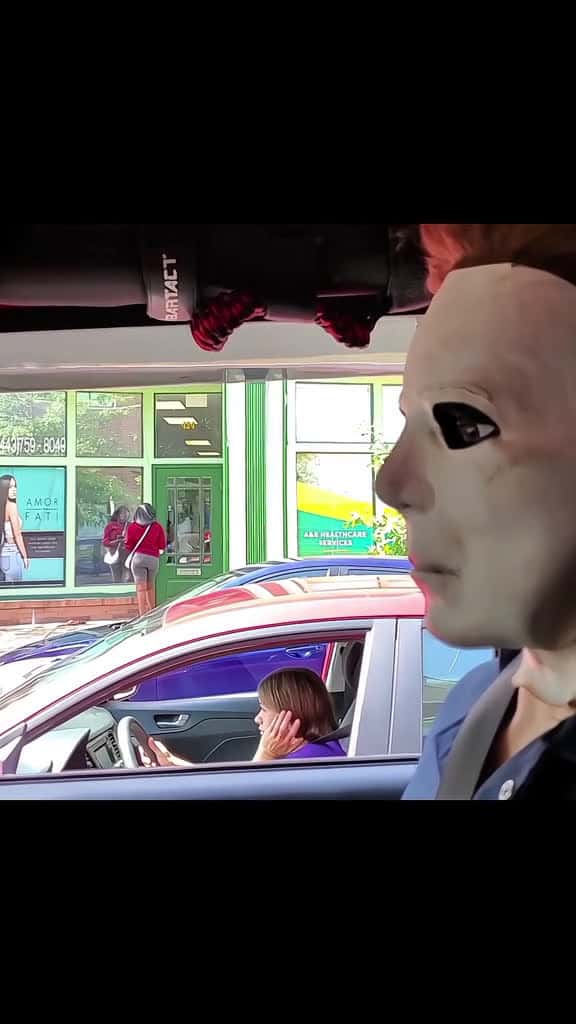 Cover for He didn t know what to do michaelmyers halloween copsoftiktok jeeplife police prank maskpr 29867 #american