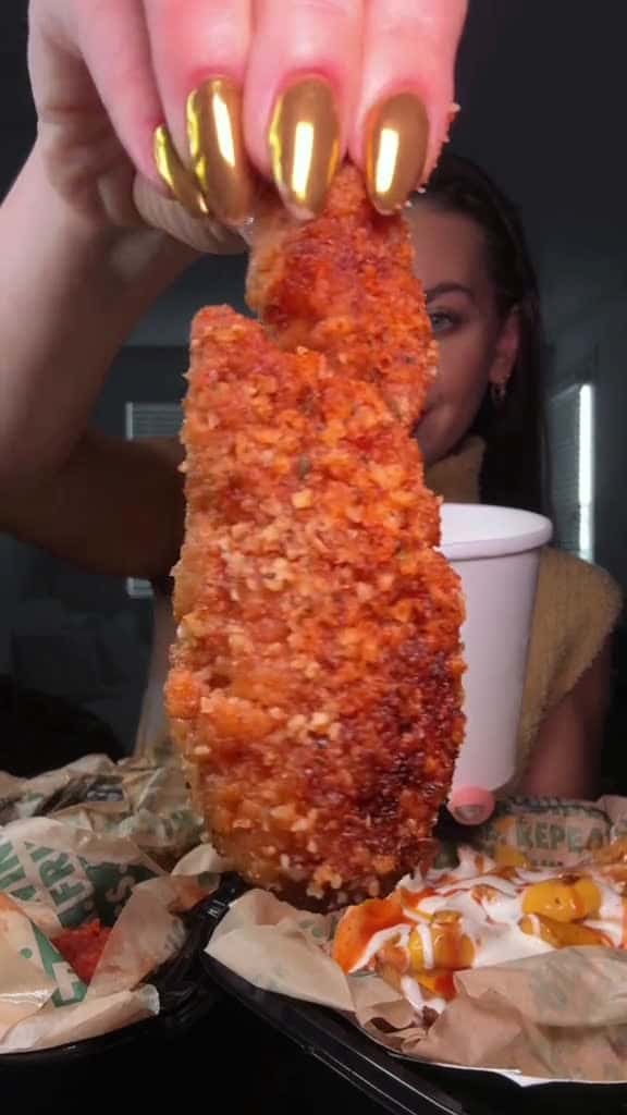 Cover for WINGSTOP ASMR  THESE TENDERS HIT DIFFERENT TODAY  wingstopasmr foodasmr eatingasm 98206 #trending