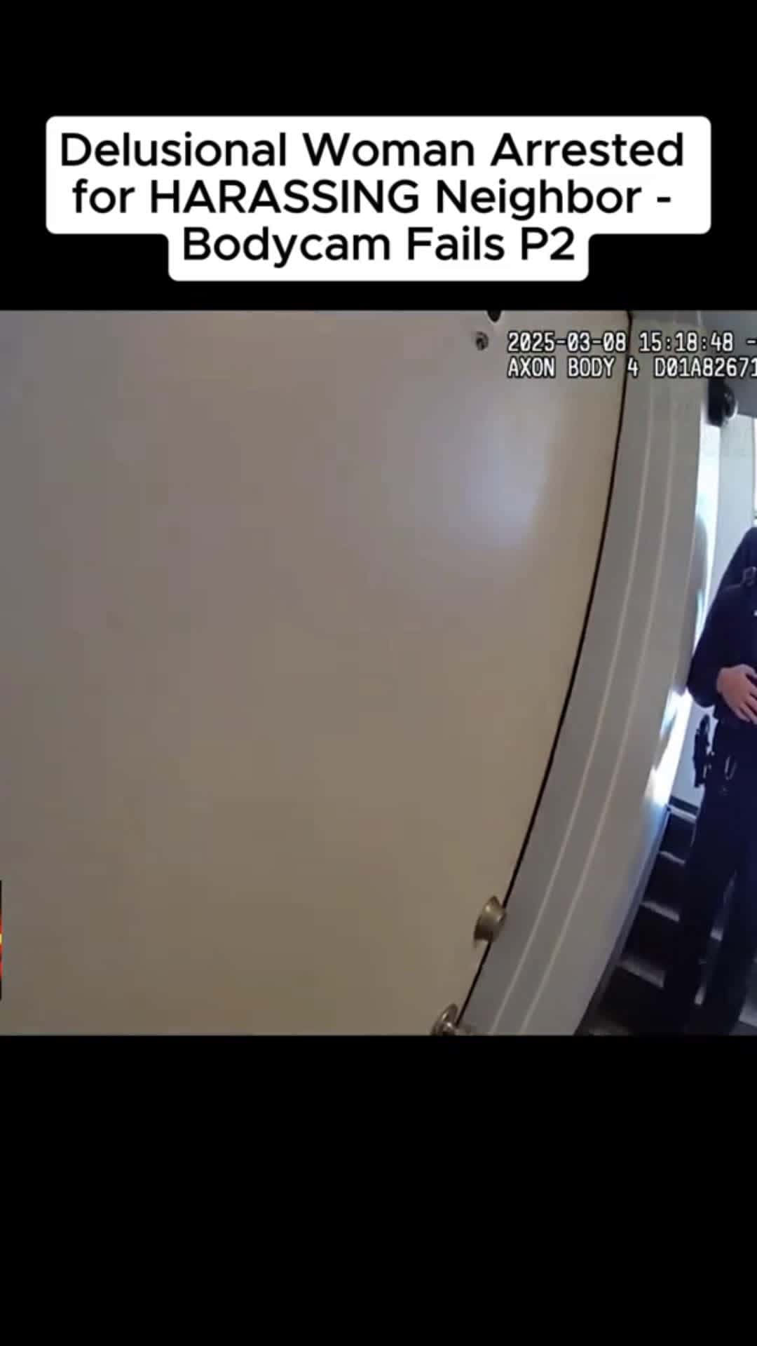 Cover for Delusional Woman Arrested for HARASSING Neighbor#scoopz#fyp