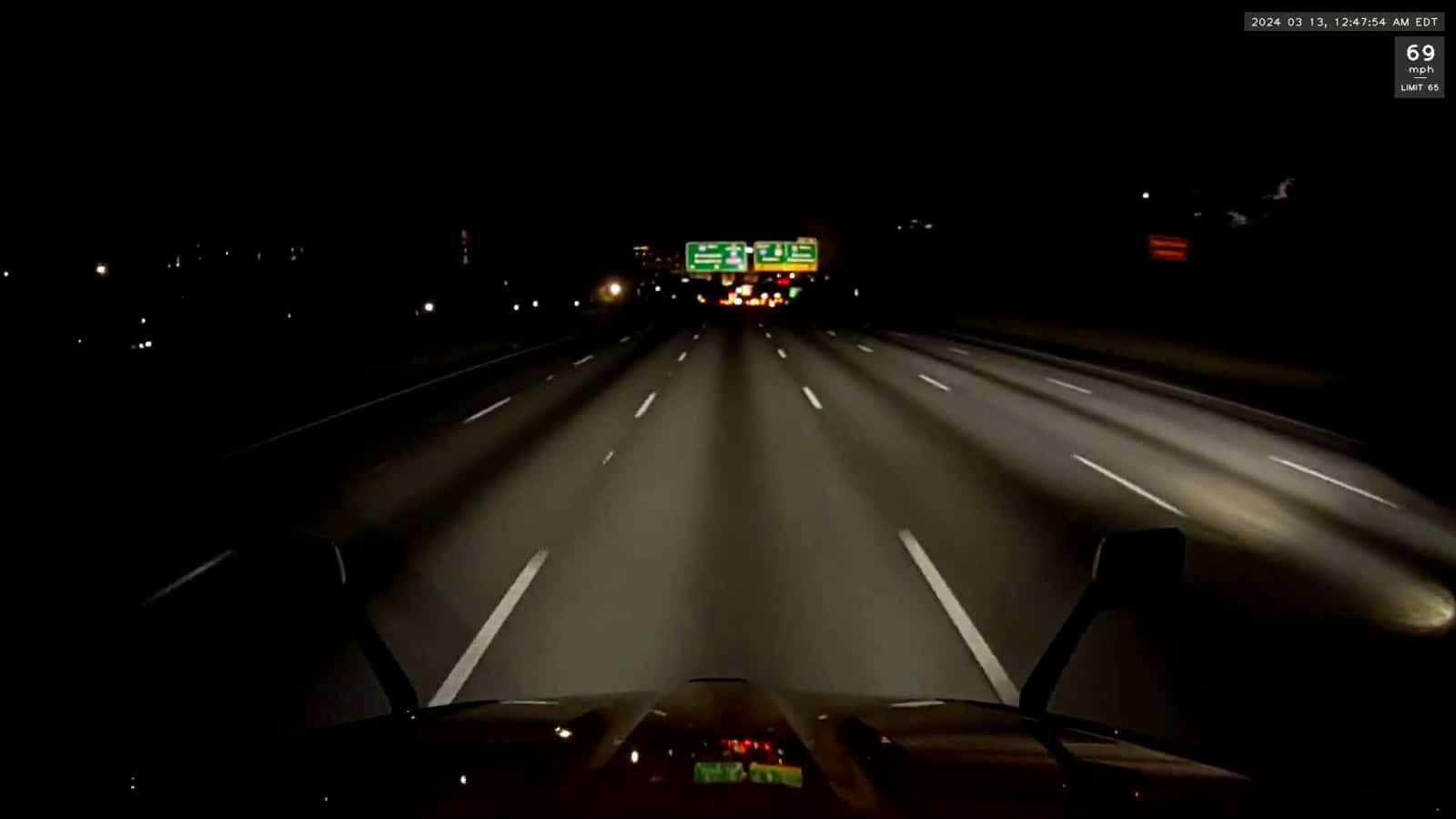 Cover for Van took wrong exit and tries to merge back on interstate totaling 18 wheeler #atlanta