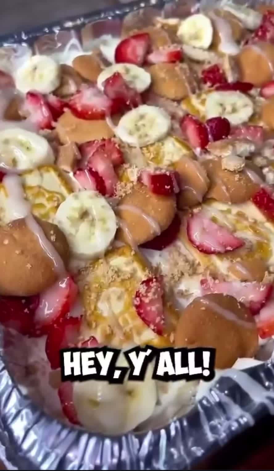 Cover for Fire strawberry banana pudding!! #food  #fyp