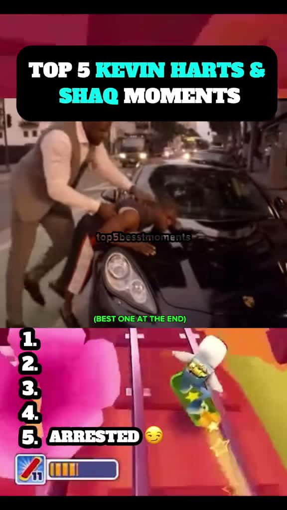 Cover for Top 5 best Moments #top5 #funnymoments #bestmoments #ranking #kevinhart #shaq #FirstVideoChallenge