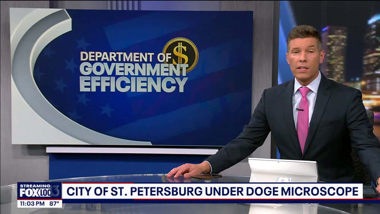 Cover for St. Pete under DOGE microscope
