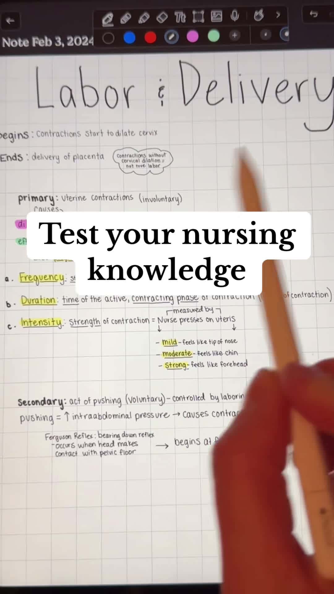 Cover for Post your answers in the comments to see how you compare to others! #nursingschool #nursingstudent #nursingquiz #laboranddelivery