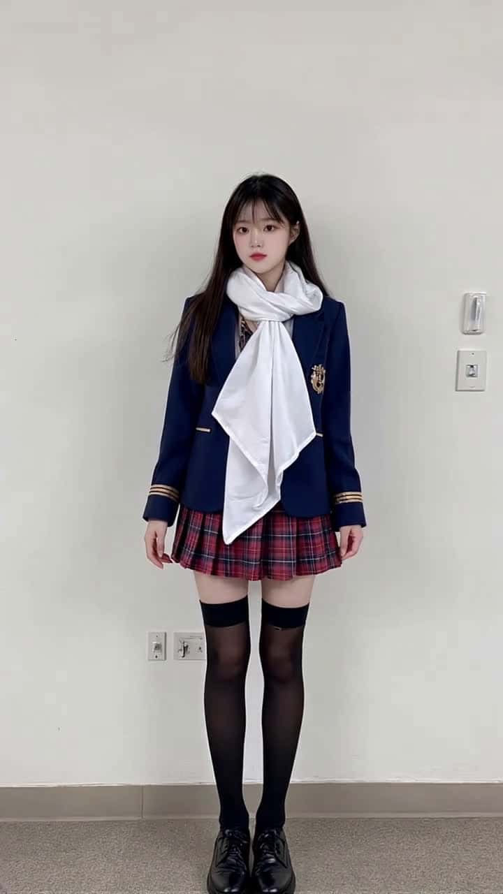 Cover for AI Sweet Girl in JK uniform #Kawaii#SweetGirl#JKStyle#AnimeVibe#Cute