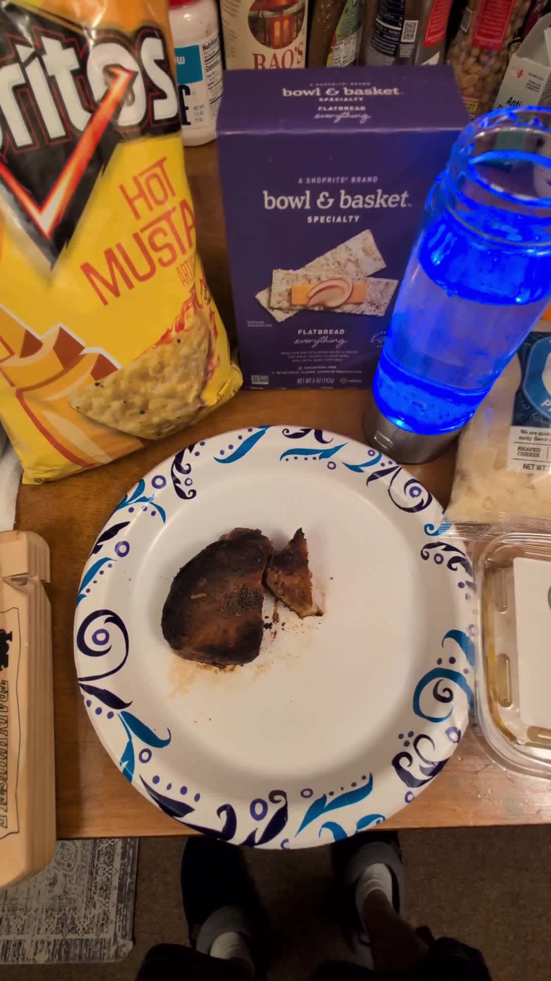 Cover for ASMR. Showing Pork Chops With Hummus And Doritos!!!!