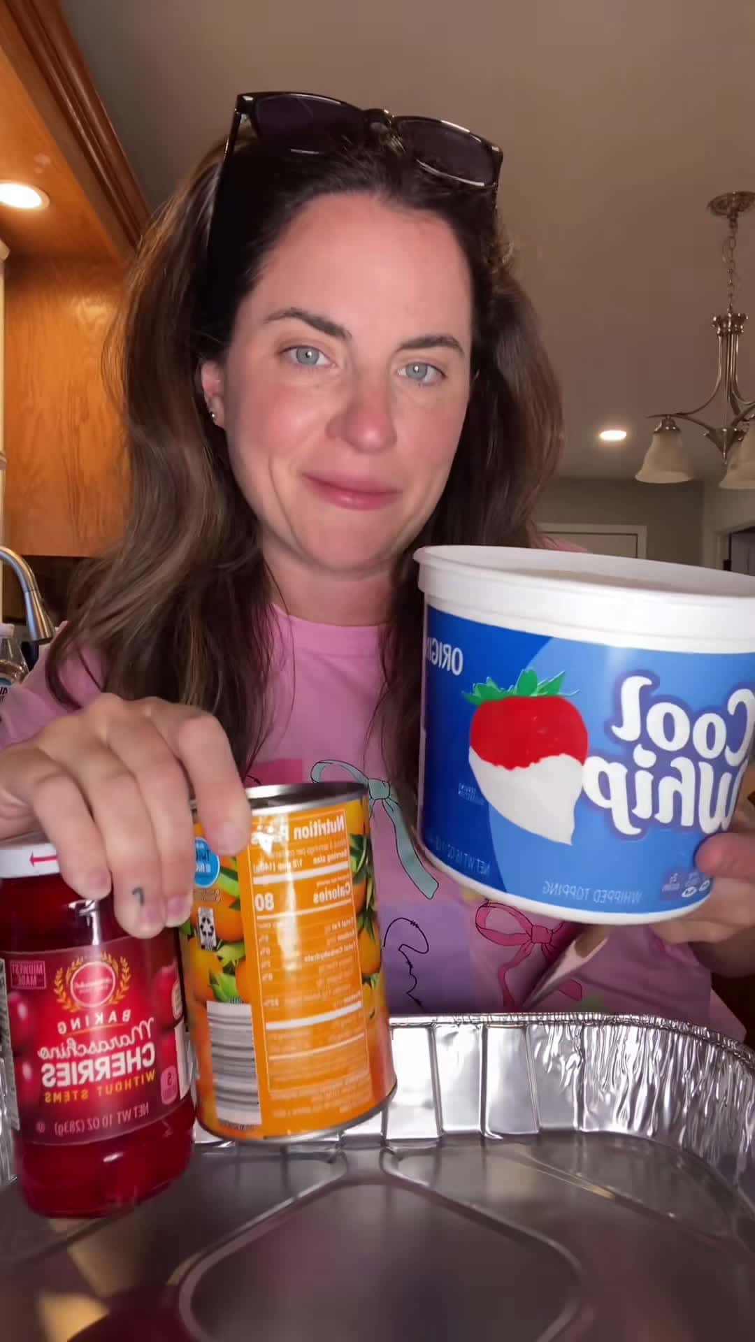 Cover for My grandmas ambrosia for Easter!  8oz cool whip, 1/2 cup sour cream. Mix. Add 1 can each drained: pineapple tidbits, mandarin oranges, maraschino cherries. Add one cup mini marshmallows, one cup coconut flakes. Mix it up! It’s the best! #fyp #recipes #recipe #recipesoftiktok #easter #easyrecipes #eastersunday #sidedish #fruitsalad #salad #nostalgia #easyrecipe #dinner #dessert #ambrosia