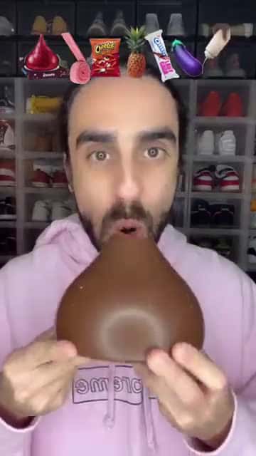 Cover for Food ASMR Eating a Giant Hershey’s Kiss