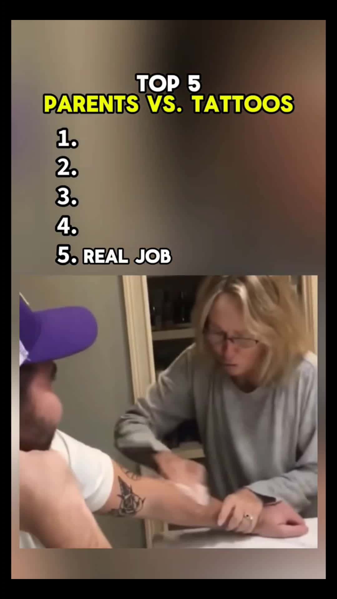 Cover for TOP 5PARENTS VS. TATTOOS #top5 #parents #vs #tattoo 