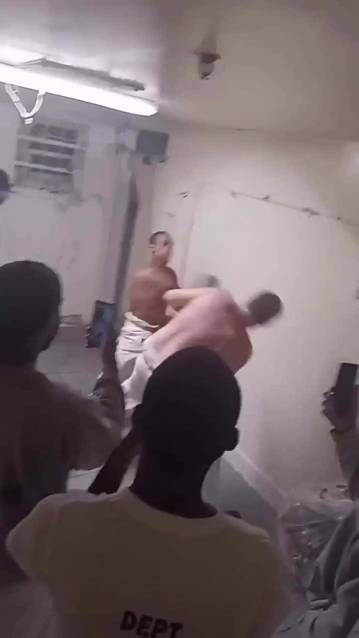 Cover for Jail fight #fightcam  #fight  #fyp  #viral