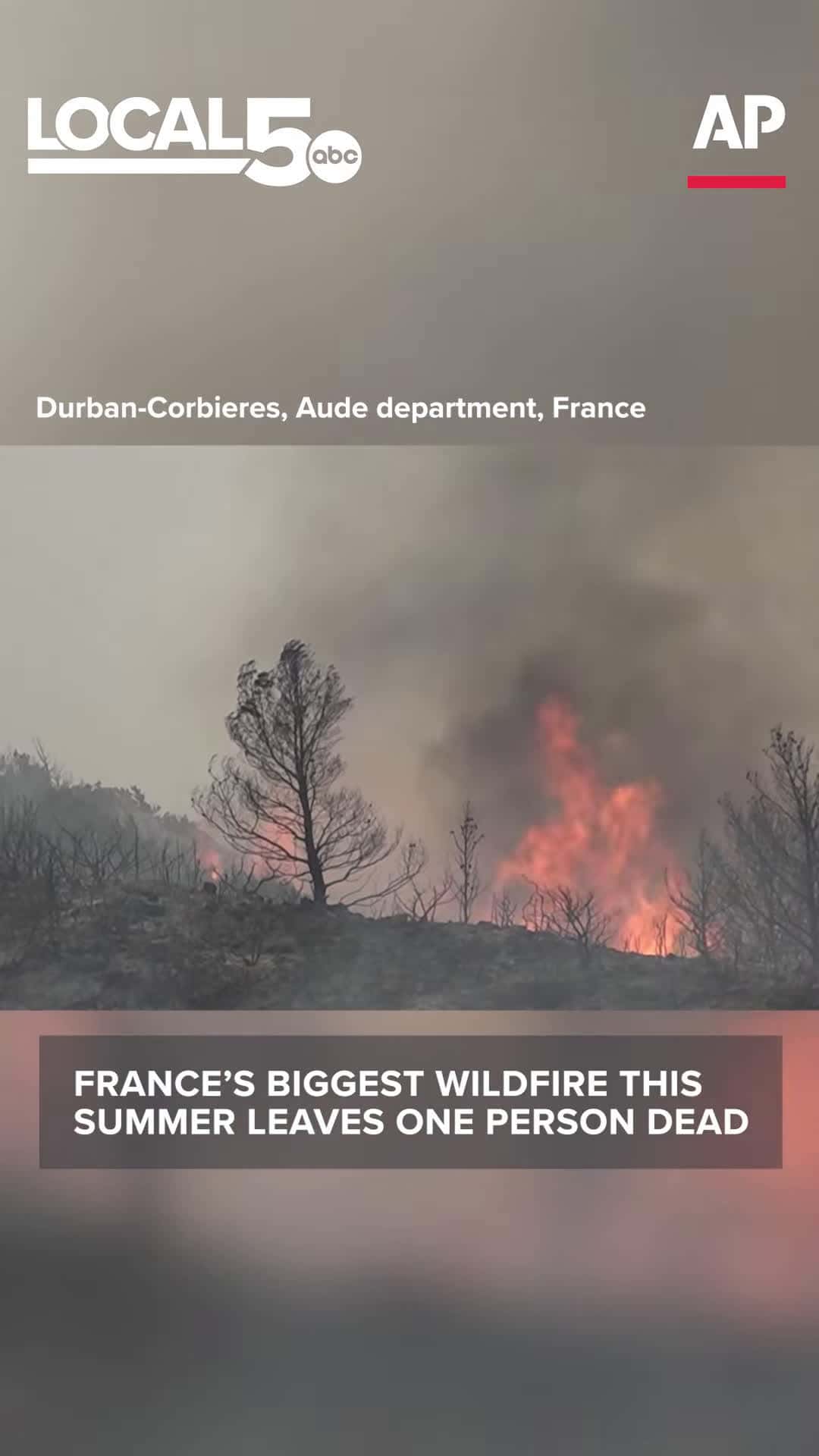 Cover for France’s biggest wildfire this summer leaves one person dead