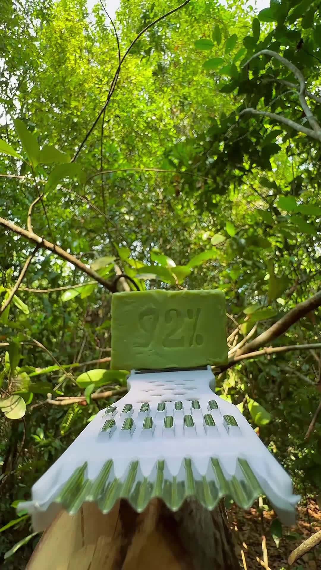 Cover for It is very beautiful to put a candle in a wooden holesurvival bushcraft outdoorscamping forest