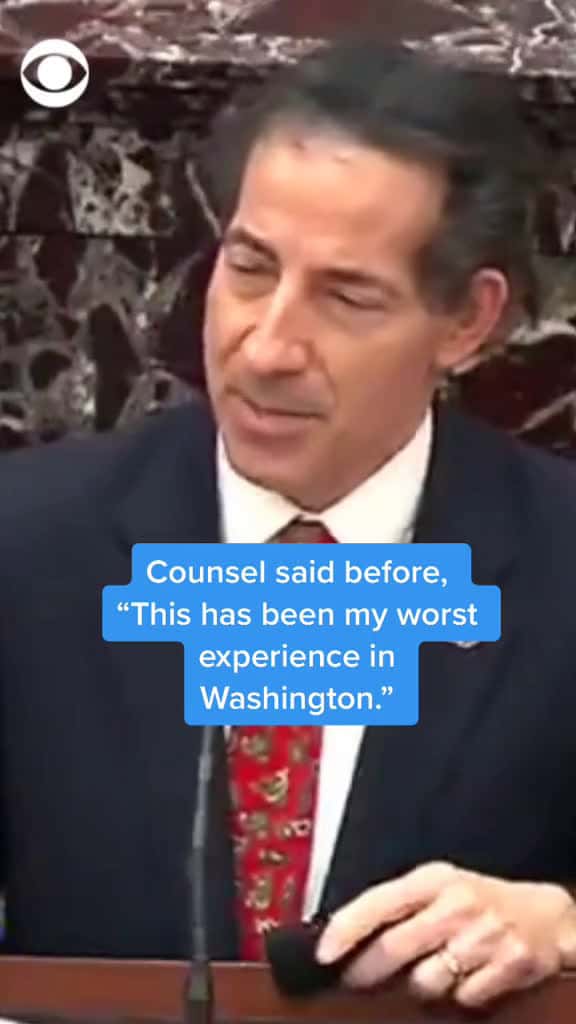 Cover for Rep. Jamie Raskin responds to Trump lawyer saying impeachment trial was his most miserable 81189 #ilovescoopz
