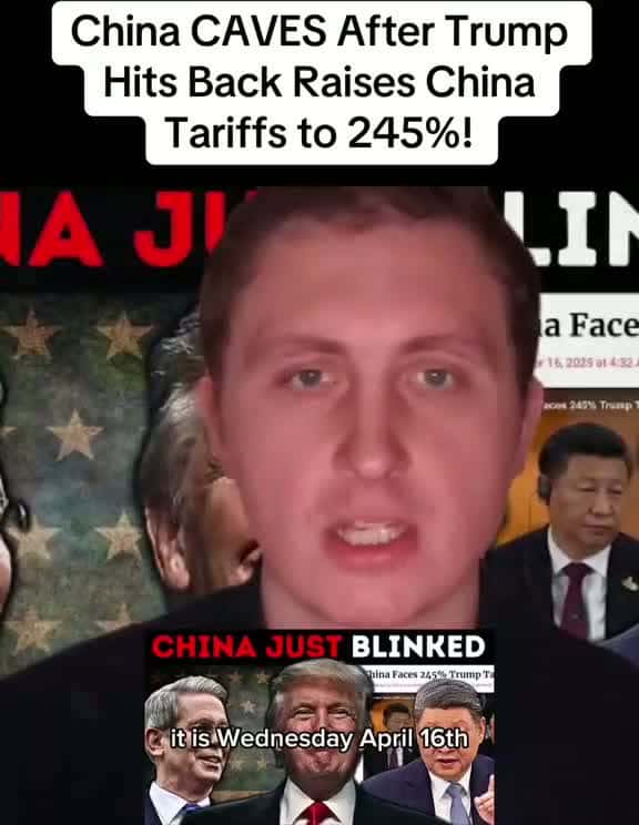 Cover for China CAVES After Trump Hits Back Raises China Tariffs to 245%! #academeg #news #new #donaldtrump #trump #breakingnews #politics #fyp #viral #2anews #democrats 