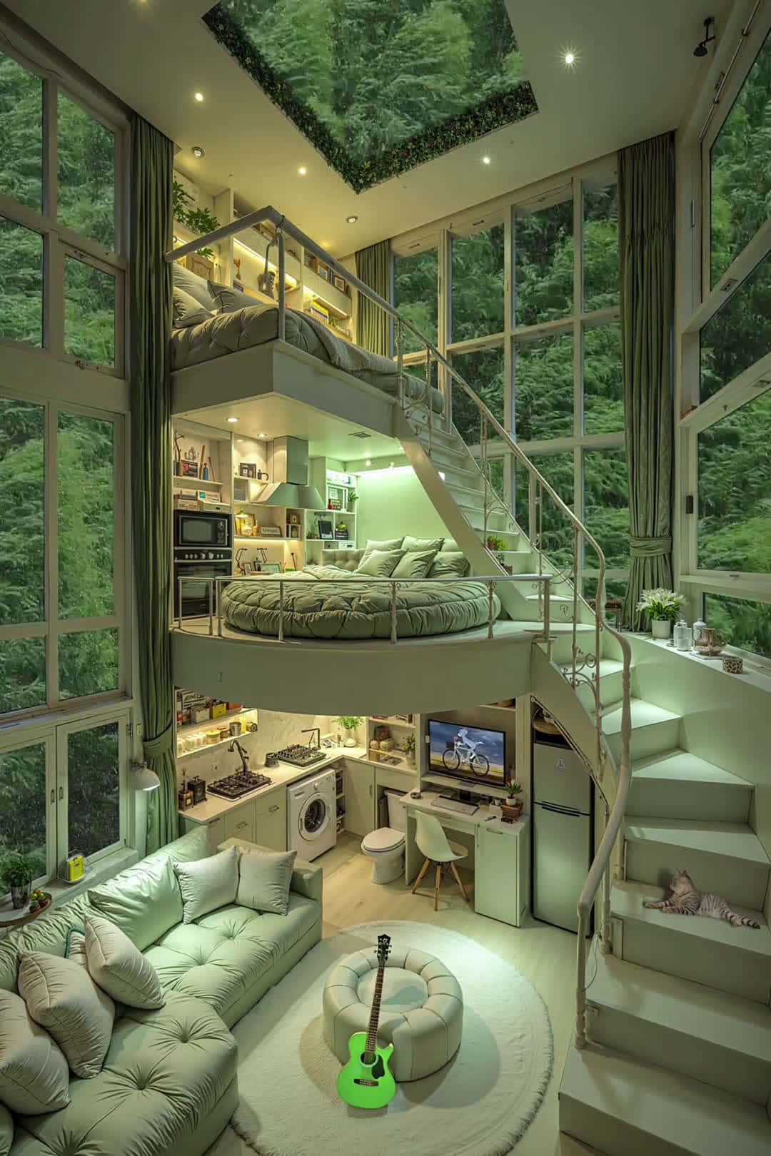 Cover for AI-generated: A serene and romantic cabin in the woods like this – who’s the first person you’d dream of sharing it with? #RainyDays #CozyNook #CabinInTheWoods #DreamHome #ai