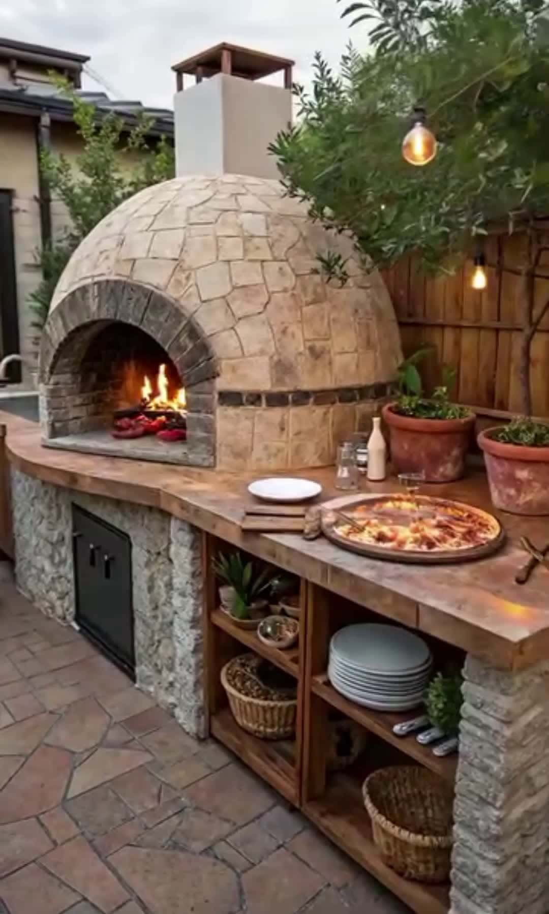 Cover for An amazing backyard fire oven! 😍