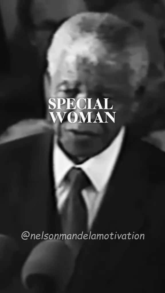 Cover for The Most Special Woman In My Life Nelson Mandela Best Quote mandelaquotes nelsonmandela ne 82923 #trend