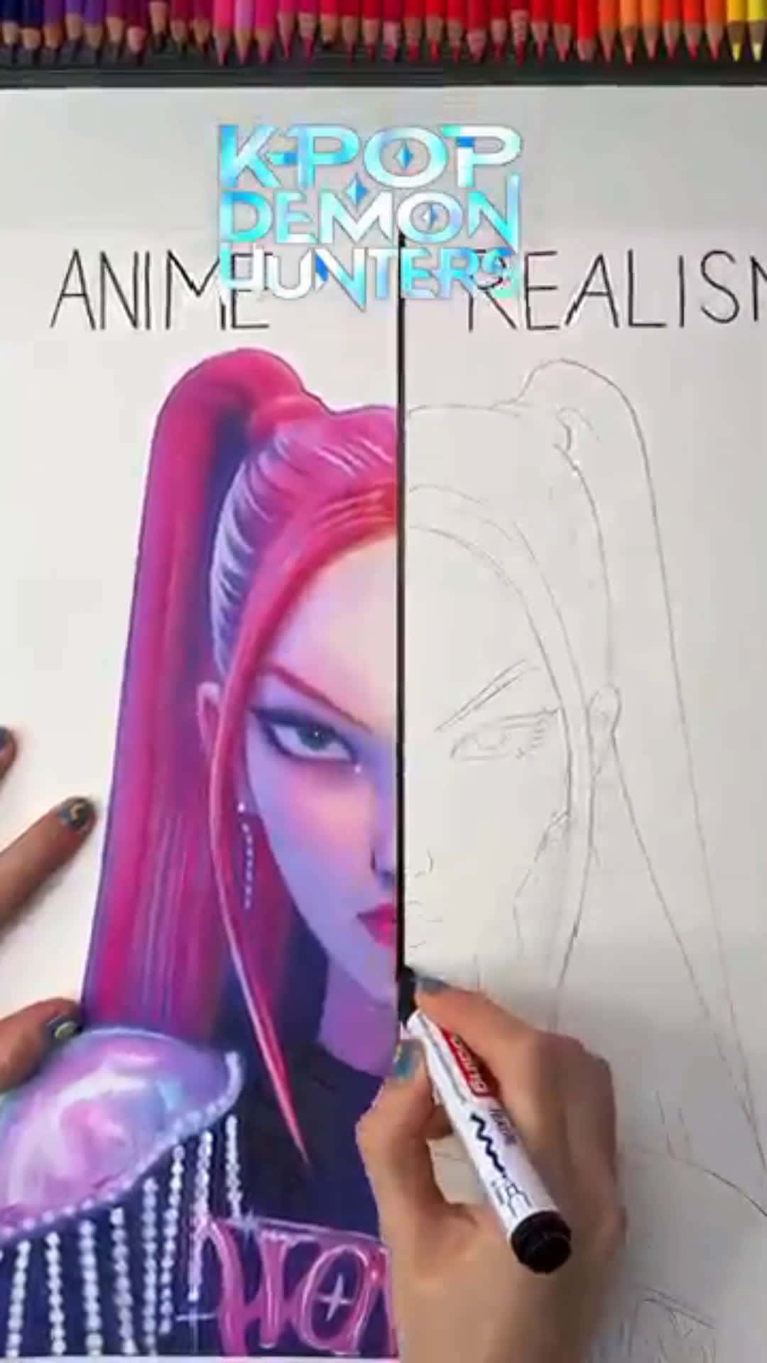 Cover for OMG i drew MIRA from KPOP demon Hunters in Realism and i can’t stop staring at her😭😳 PART 2